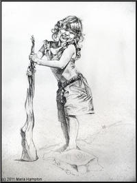 Maggie's walking stick-print